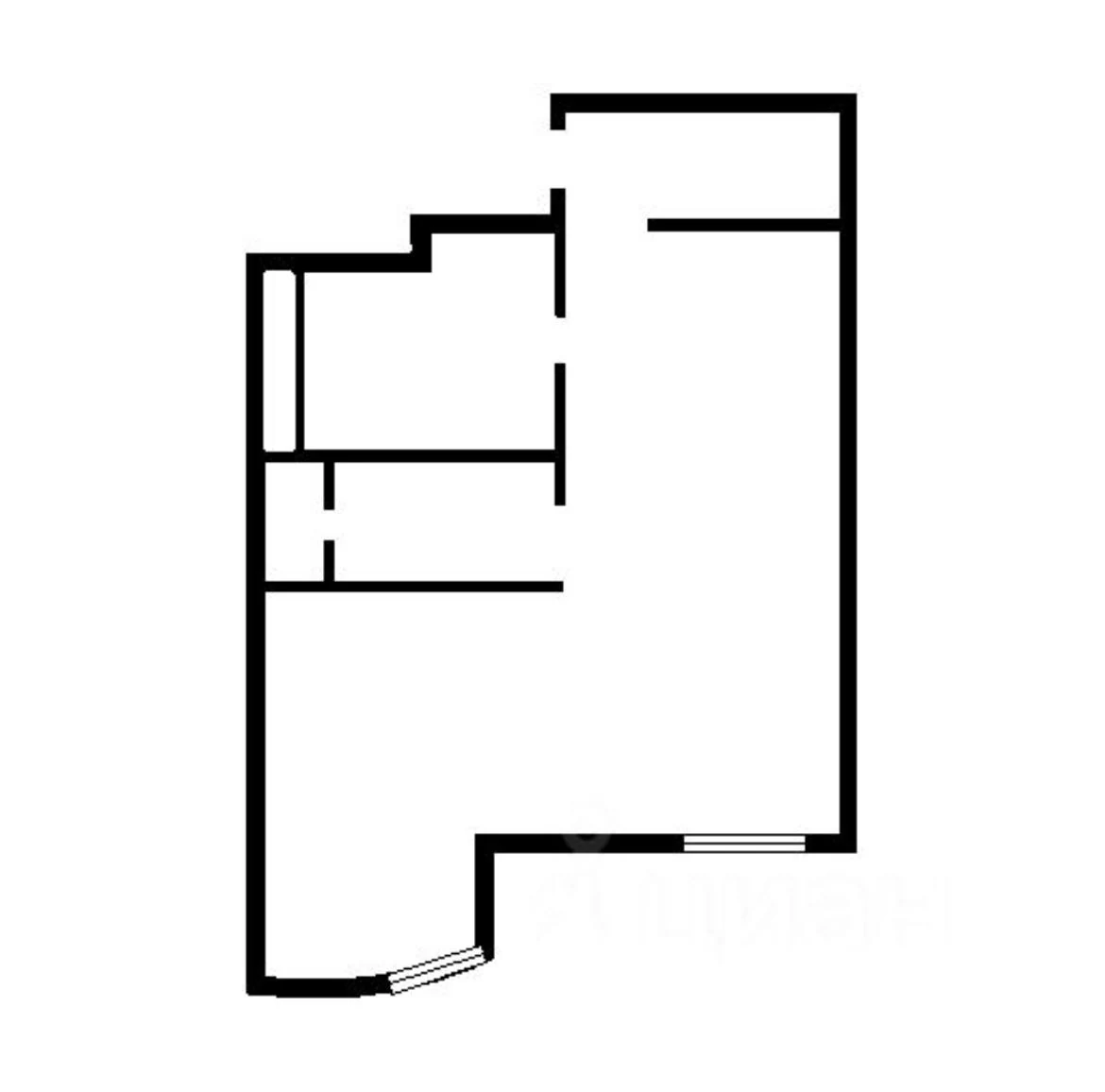 Планировка: 2-комнатная квартира 50,8 м², корпус 5